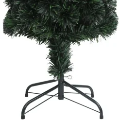 vidaXL Kunstkerstboom met standaard smal 150 cm glasvezel
