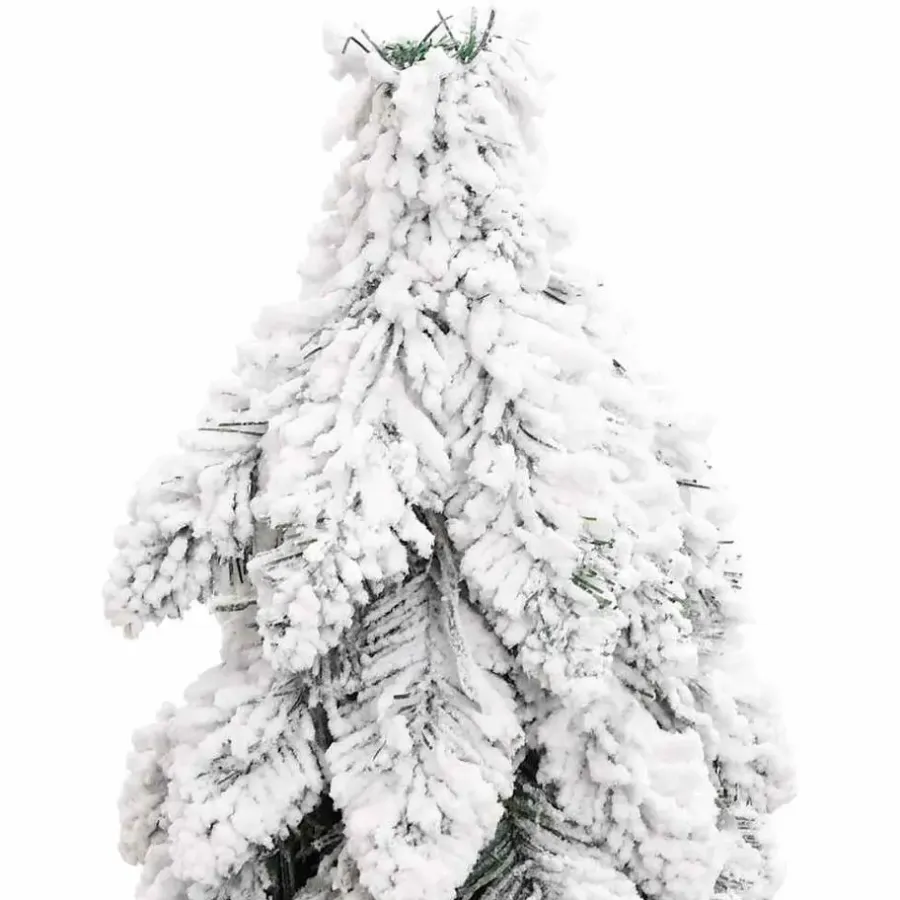 Kerstbomen-vidaXL Kunstkerstboom met verlichting en sneeuw 80 LED's 150 cm