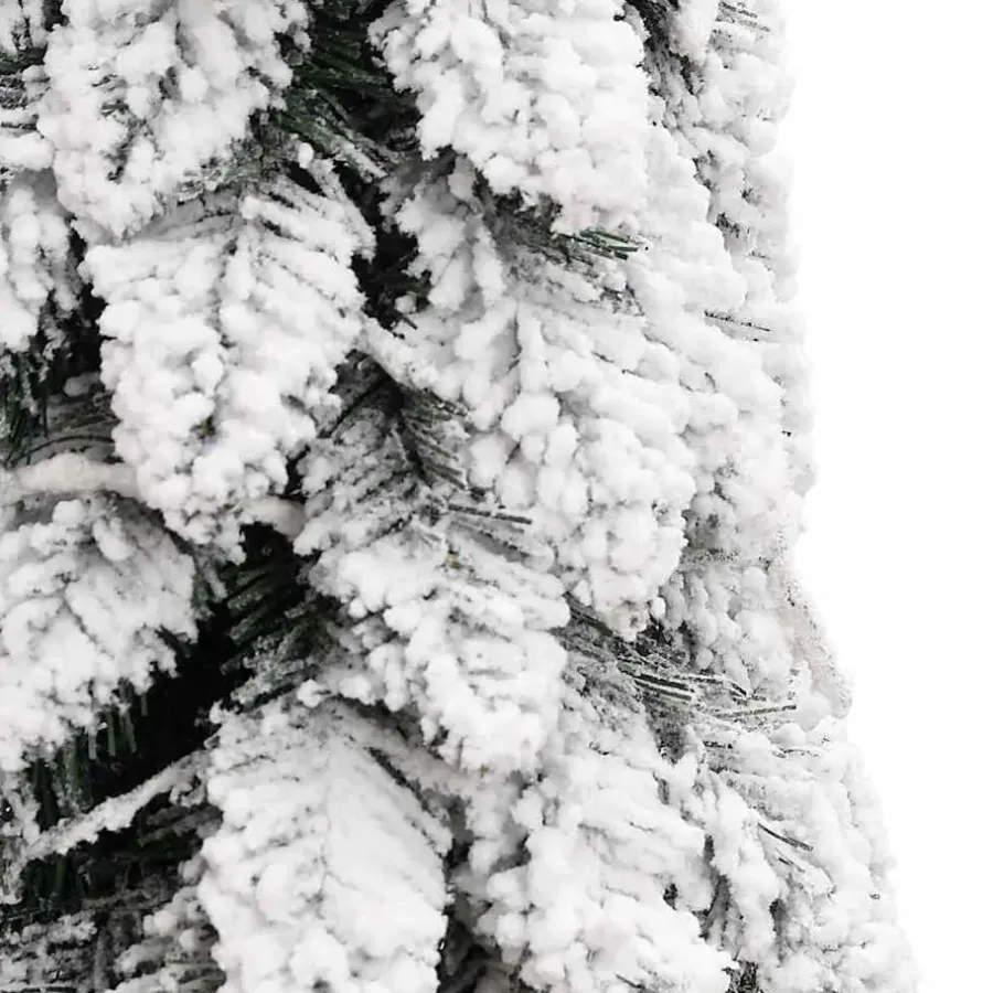 Kerstbomen-vidaXL Kunstkerstboom met verlichting en sneeuw 80 LED's 150 cm
