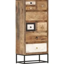 Ladekasten|Ladekasten-vidaXL Ladekast 45x30x105 cm massief gerecycled hout