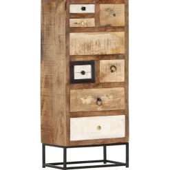 Ladekasten|Ladekasten-vidaXL Ladekast 45x30x105 cm massief gerecycled hout