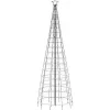 Kerstverlichting-vidaXL LED-kerstboom met spikes 570 LEDs koud wit 300 cm