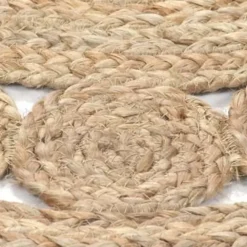 Jute Vloerkleden|Ronde Vloerkleden-vidaXL Rond Tapijt – Beige Jute – Ø120 cm – Natuurlijk Vloerkleed