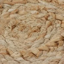 vidaXL Rond Tapijt – Beige Jute – Ø150 cm – Handgeweven Look