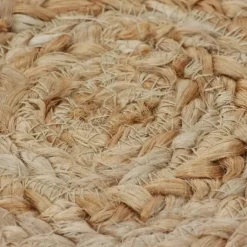 vidaXL Rond Tapijt – Beige Jute – Ø150 cm – Handgeweven Look