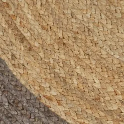 vidaXL Rond Tapijt – Grijs Jute – Ø150 cm – Duurzaam & Natuurlijk