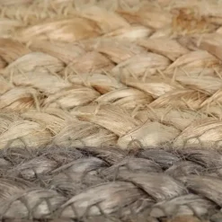vidaXL Rond Tapijt – Grijs Jute – Ø150 cm – Duurzaam & Natuurlijk