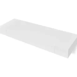 vidaXL Wandschap - met lade - zwevend - MDF - wit