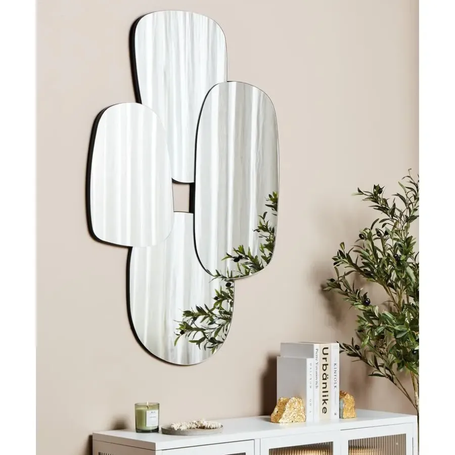Beliani VIERZON - Wandspiegel - Zilver - 80 x 120 cm - Glas