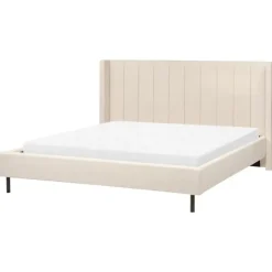 Beliani VILETTE - Tweepersoonsbed - Beige - 180 x 200 cm - Bouclé