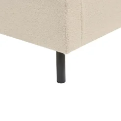 Beliani VILETTE - Tweepersoonsbed - Beige - 180 x 200 cm - Bouclé