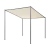 Beliani VIMINO - Tuinpaviljoen - Beige - Staal