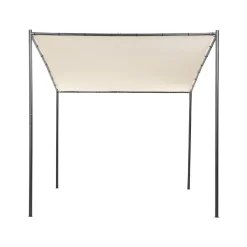 Beliani VIMINO - Tuinpaviljoen - Beige - Staal