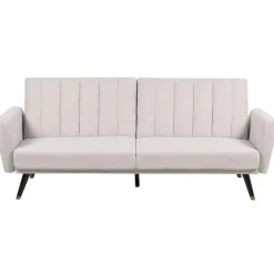 Beliani VIMMERBY - Slaapbank - Beige - Polyester