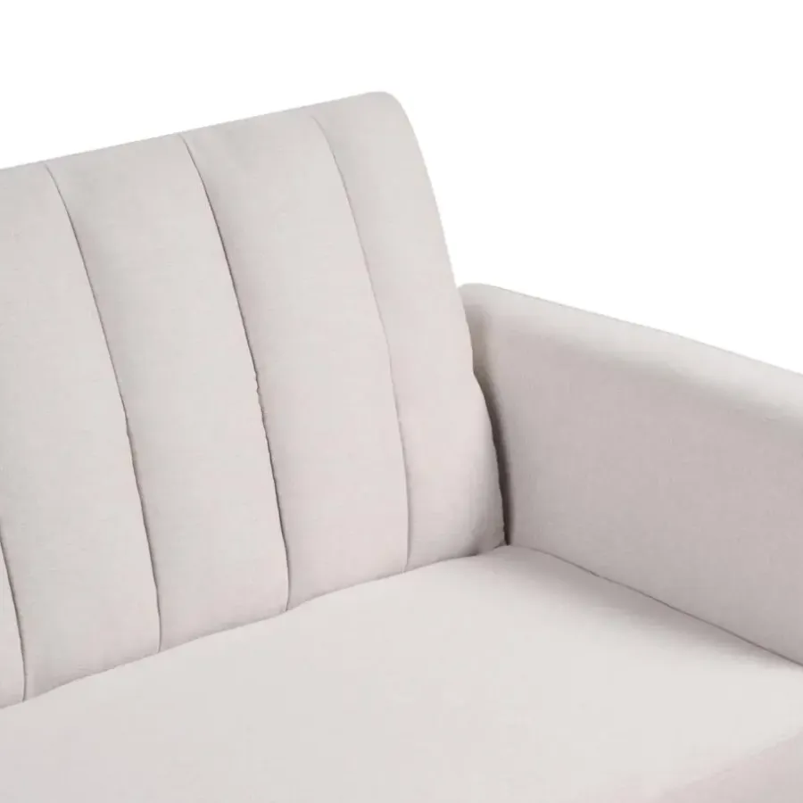 Beliani VIMMERBY - Slaapbank - Beige - Polyester