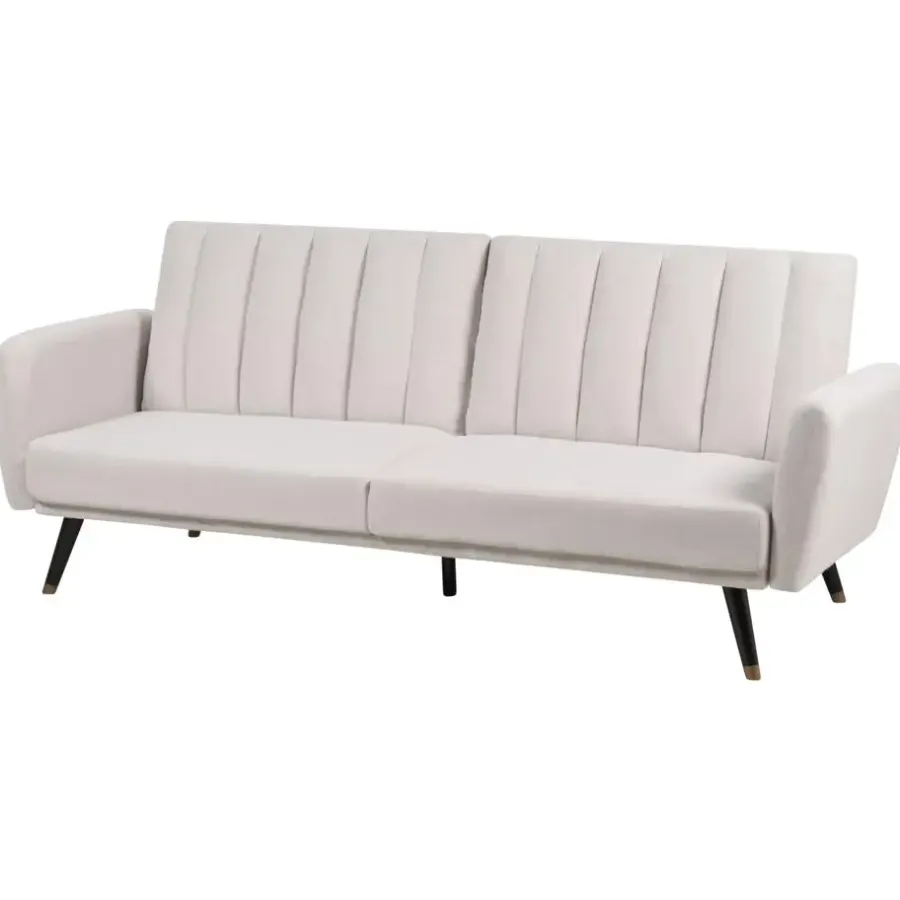 Beliani VIMMERBY - Slaapbank - Beige - Polyester
