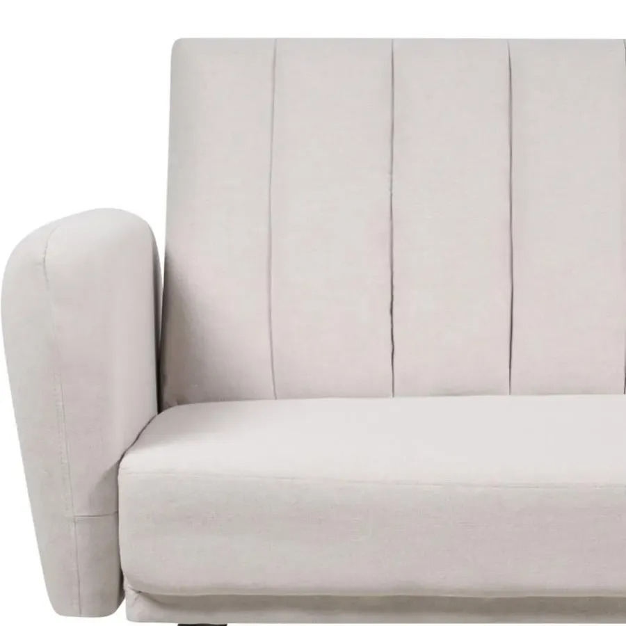 Beliani VIMMERBY - Slaapbank - Beige - Polyester