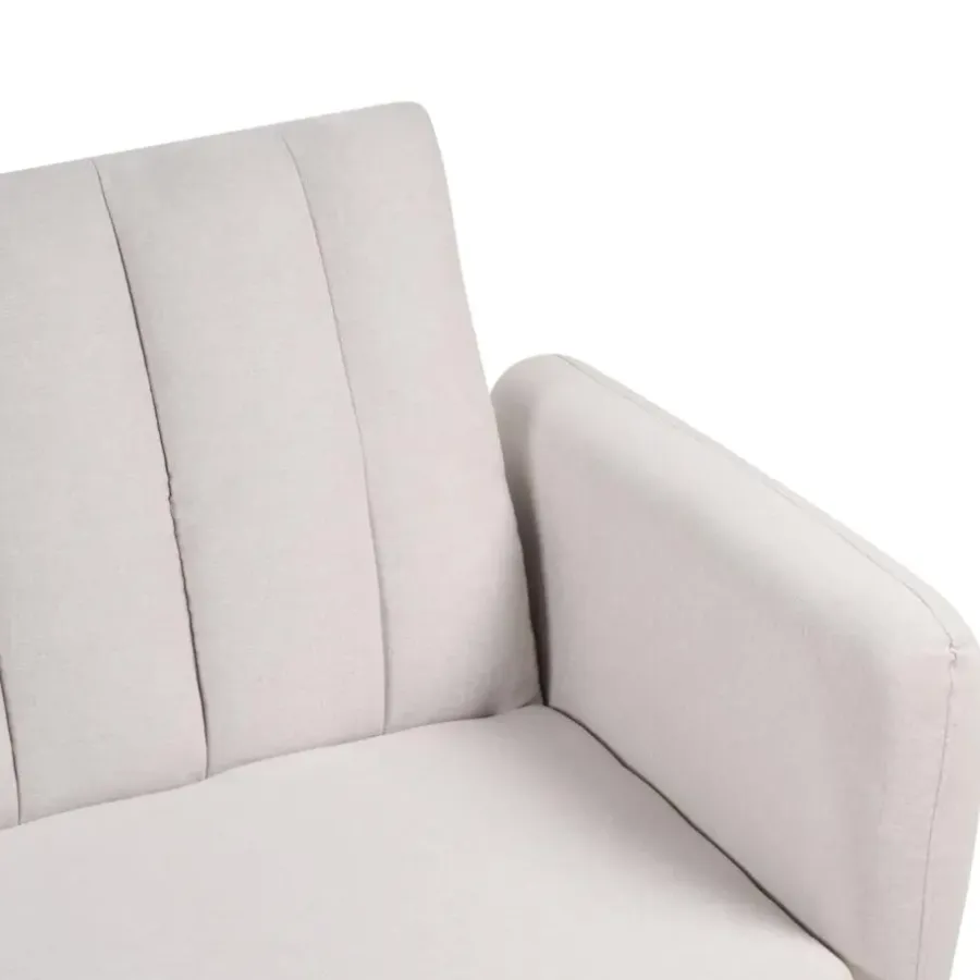 Beliani VIMMERBY - Slaapbank - Beige - Polyester