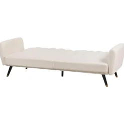 Beliani VIMMERBY - Slaapbank - Lichtbeige - Polyester