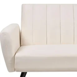 Beliani VIMMERBY - Slaapbank - Lichtbeige - Polyester