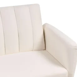Beliani VIMMERBY - Slaapbank - Lichtbeige - Polyester