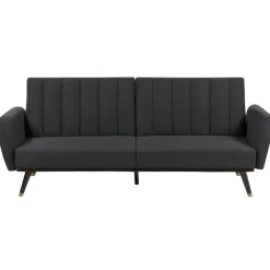 Beliani VIMMERBY - Slaapbank - Zwart - Polyester