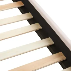 Twijfelaars-Beliani VINCENNES - Bed - Pastelroze - 140 x 200 cm - Fluweel