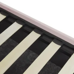 Beliani VINCENNES - Bed met opbergruimte - Roze - 140 x 200 cm - Fluweel