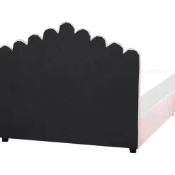 Beliani VINCENNES - Bed met opbergruimte - Roze - 140 x 200 cm - Fluweel