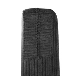 Beliani VIND - Fauteuil - Zwart - Corduroy