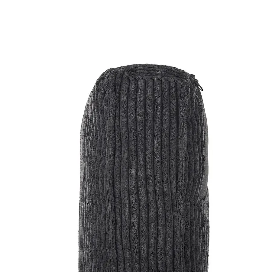 Beliani VIND - Fauteuil - Zwart - Corduroy
