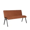 LABEL51 Vine Interior Eetkamerbank Paisley Cognac Microvezel 145x62x86