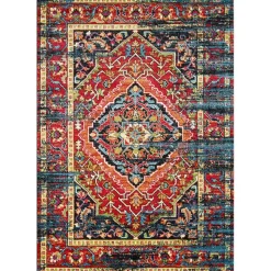 Vloerkleden|Laagpolige Vloerkleden-Muratap Vintage Marrakech Vloerkleed Zwart / Multi Laagpolig - 140x200 CM