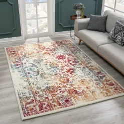 Vloerkleden|Laagpolige Vloerkleden-Muratap Vintage Van Gogh Vloerkleed Multi Laagpolig - 140x200 CM