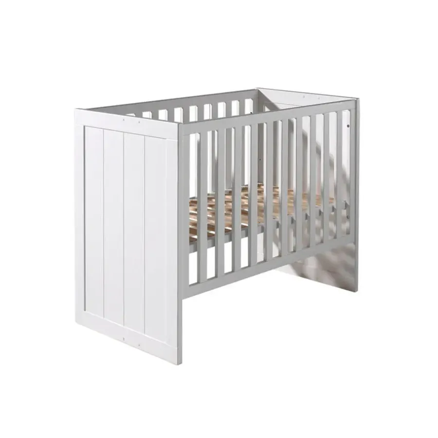 Kinderbedden-Vipack babybed Erik - wit - 126,6x68x90 cm