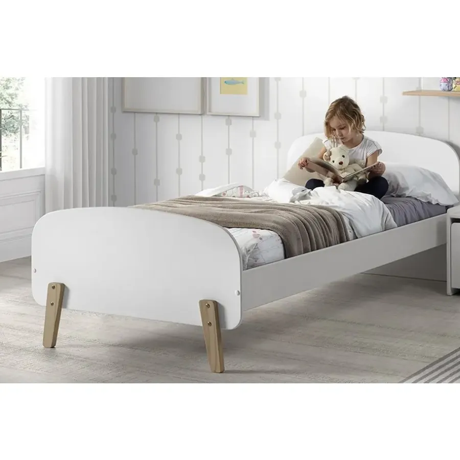 Kinderbedden-Vipack bed Kiddy - wit - 72,5x95x205,5 cm