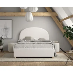 2-Persoons Bedden|Twijfelaars-Vipack bed Moon met opbergruimte - wit - 140x200 cm