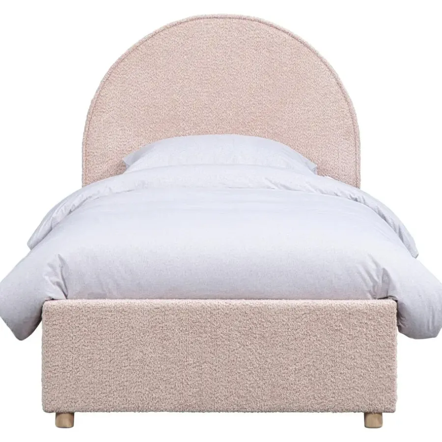 Leen Bakker Vipack bed Moon met opbergruimte - roze - 90x200 cm