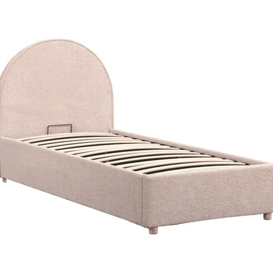 Leen Bakker Vipack bed Moon met opbergruimte - roze - 90x200 cm