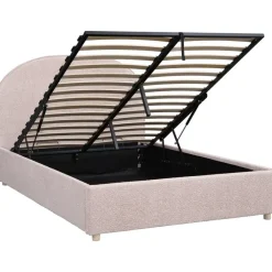 2-Persoons Bedden|Twijfelaars-Vipack bed Moon met opbergruimte - roze - 140x200 cm