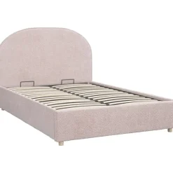 2-Persoons Bedden|Twijfelaars-Vipack bed Moon met opbergruimte - roze - 140x200 cm