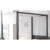 Kinderbedden-Vipack canvas Pino hemelbed - wit - 205x85x195 cm
