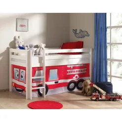 Vipack halfhoogslaper Pino brandweerset - wit