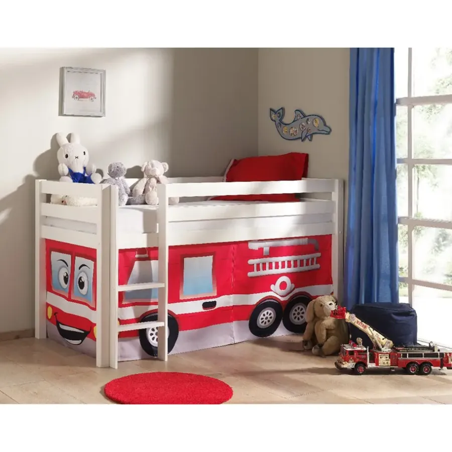 Vipack halfhoogslaper Pino brandweerset - wit