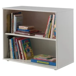 Vipack halfhoogslaper Pino met bureau - incl. lades - wit - 114x105x209,3 cm