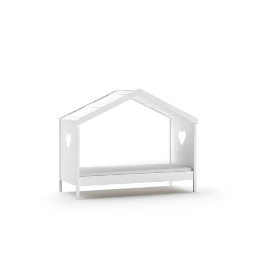 Vipack huisbed Amori zonder achterwand - wit - 90x200 cm