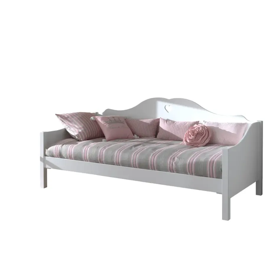 Kinderbedden-Vipack kajuitbed Amori met rolbed/opberglade - wit - 212x97x95 cm