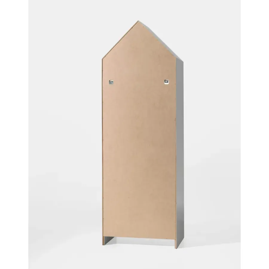Kinderkledingkasten-Vipack kledingkast Casimi 1 deurs - grijs - 171,5x57,6x37 cm