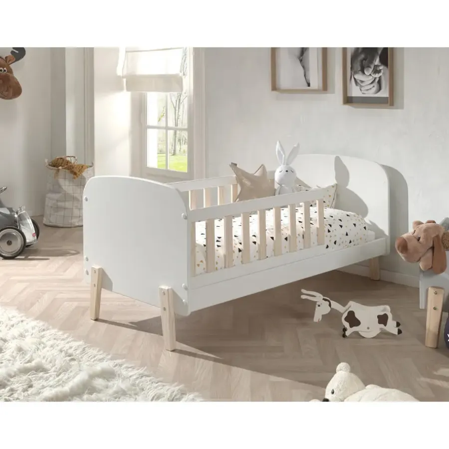 Kinderbedden-Vipack peuterbed Kiddy - wit - 68x77x148 cm