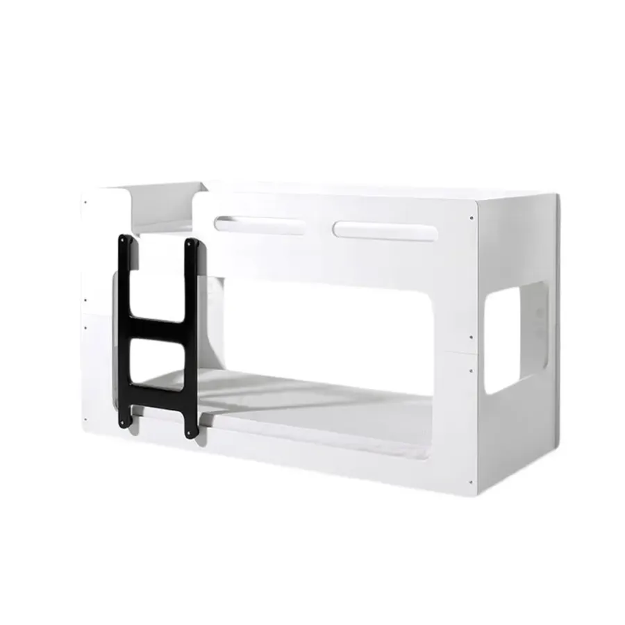 Kinderbedden-Vipack stapelbed Luca - wit/zwart - 210x90,4x106,8 cm